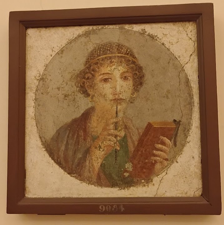 Sappho fresco from Pompeii